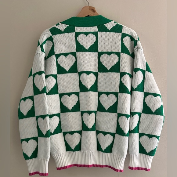 English Factory Heart Pattern Sweater - Picture 2 of 8